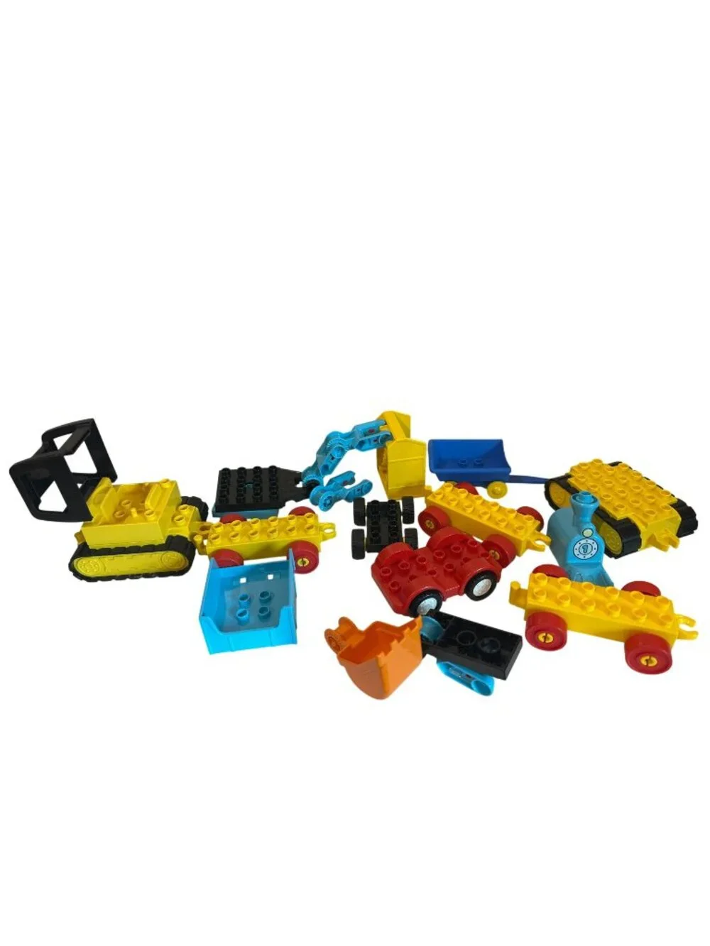 LEGO Duplo Construction Vehicle Parts Lot Cars Train Part Misc. Mixed Building